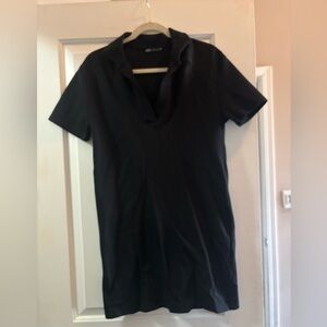 Zara T-shirt collar dress